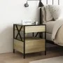 Mesita de noche con Infinity LED roble Sonoma 40x40x51 cm de , Mesitas de noche - Ref: Foro24-3284102, Precio: 76,71 €, Descu...