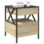 Mesita de noche con Infinity LED roble Sonoma 40x40x51 cm de , Mesitas de noche - Ref: Foro24-3284102, Precio: 76,71 €, Descu...