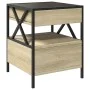 Mesita de noche con Infinity LED roble Sonoma 40x40x51 cm de , Mesitas de noche - Ref: Foro24-3284102, Precio: 76,71 €, Descu...