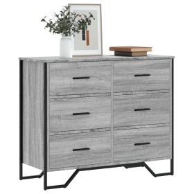Cajonera de madera de ingeniería gris Sonoma 91x35,5x74,5 cm de , Cajoneras - Ref: Foro24-3295305, Precio: 173,03 €, Descuent...
