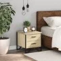 Engineered wood nightstand in Sonoma oak, 40x41x40 cm by , Nightstands - Ref: Foro24-848506, Price: 50,29 €, Discount: %