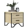 Engineered wood nightstand in Sonoma oak, 40x41x40 cm by , Nightstands - Ref: Foro24-848506, Price: 50,29 €, Discount: %