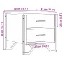 Mesita de noche madera de ingeniería roble Sonoma 40x41x40 cm de , Mesitas de noche - Ref: Foro24-848506, Precio: 51,04 €, De...