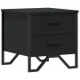 Black engineered wood bedside table 40x41x40 cm by , Nightstands - Ref: Foro24-848504, Price: 51,05 €, Discount: %