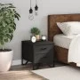 Black engineered wood bedside table 40x41x40 cm by , Nightstands - Ref: Foro24-848504, Price: 51,05 €, Discount: %
