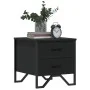 Black engineered wood bedside table 40x41x40 cm by , Nightstands - Ref: Foro24-848504, Price: 51,05 €, Discount: %