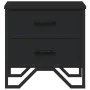 Black engineered wood bedside table 40x41x40 cm by , Nightstands - Ref: Foro24-848504, Price: 51,05 €, Discount: %