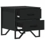 Black engineered wood bedside table 40x41x40 cm by , Nightstands - Ref: Foro24-848504, Price: 51,05 €, Discount: %