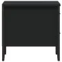 Black engineered wood bedside table 40x41x40 cm by , Nightstands - Ref: Foro24-848504, Price: 51,05 €, Discount: %