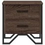 Engineered wood brown oak bedside table 40x41x40 cm by , Nightstands - Ref: Foro24-848512, Price: 48,62 €, Discount: %