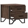 Engineered wood brown oak bedside table 40x41x40 cm by , Nightstands - Ref: Foro24-848512, Price: 48,62 €, Discount: %