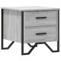 Bedside table made of gray Sonoma engineered wood, measuring 40x41x40 cm. by , Nightstands - Ref: Foro24-848510, Price: 51,05...