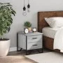 Bedside table made of gray Sonoma engineered wood, measuring 40x41x40 cm. by , Nightstands - Ref: Foro24-848510, Price: 51,05...