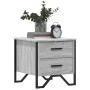 Bedside table made of gray Sonoma engineered wood, measuring 40x41x40 cm. by , Nightstands - Ref: Foro24-848510, Price: 51,05...