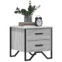 Mesita de noche madera de ingeniería gris Sonoma 40x41x40 cm de , Mesitas de noche - Ref: Foro24-848510, Precio: 52,28 €, Des...