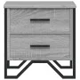 Bedside table made of gray Sonoma engineered wood, measuring 40x41x40 cm. by , Nightstands - Ref: Foro24-848510, Price: 51,05...