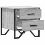 Bedside table made of gray Sonoma engineered wood, measuring 40x41x40 cm. by , Nightstands - Ref: Foro24-848510, Price: 51,05...