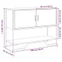Engineered wood brown oak console table 100x35x74.5 cm by , Side tables - Ref: Foro24-848538, Price: 72,44 €, Discount: %