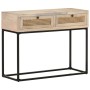 Mesa consola madera maciza de mango y caña natural 100x35x76 cm en Mesas auxiliares | Comprar online en Foru.es