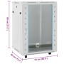 Rack de servidores 15U 19" IP20 gris 53x40x80 cm de , Sistemas de almacenamiento de red - Ref: Foro24-3307630, Precio: 175,90...