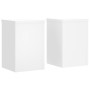 Soportes de plantas 2 uds madera ingeniería blanco 20x20x30 cm de , Soportes para macetas - Ref: Foro24-852897, Precio: 35,11...