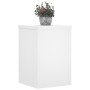 Soportes de plantas 2 uds madera ingeniería blanco 20x20x30 cm de , Soportes para macetas - Ref: Foro24-852897, Precio: 35,11...