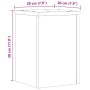 Soportes de plantas 2 uds madera ingeniería blanco 20x20x30 cm de , Soportes para macetas - Ref: Foro24-852897, Precio: 35,11...