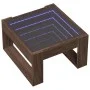 Mesa de centro con Infinity LED marrón roble 50x53x30 cm de , Mesas de centro - Ref: Foro24-847629, Precio: 80,71 €, Descuent...