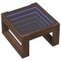Mesa de centro con Infinity LED marrón roble 50x53x30 cm de , Mesas de centro - Ref: Foro24-847629, Precio: 81,92 €, Descuent...
