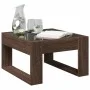 Mesa de centro con Infinity LED marrón roble 50x53x30 cm de , Mesas de centro - Ref: Foro24-847629, Precio: 80,71 €, Descuent...
