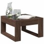 Mesa de centro con Infinity LED marrón roble 50x53x30 cm de , Mesas de centro - Ref: Foro24-847629, Precio: 81,92 €, Descuent...