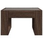 Mesa de centro con Infinity LED marrón roble 50x53x30 cm de , Mesas de centro - Ref: Foro24-847629, Precio: 81,92 €, Descuent...