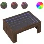 Coffee table with Infinity LED brown oak 70x50x30 cm by , Coffee table - Ref: Foro24-847615, Price: 93,22 €, Discount: %