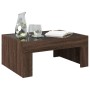 Mesa de centro con Infinity LED marrón roble 70x50x30 cm de , Mesas de centro - Ref: Foro24-847615, Precio: 94,56 €, Descuent...
