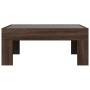 Mesa de centro con Infinity LED marrón roble 70x50x30 cm de , Mesas de centro - Ref: Foro24-847615, Precio: 94,56 €, Descuent...