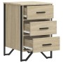 Mesita de noche madera de ingeniería roble Sonoma 40x41x60 cm de , Mesitas de noche - Ref: Foro24-848525, Precio: 78,00 €, De...