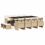 Set comedor de jardín con cojines 13 pzas ratán sintético beige de , Conjuntos de jardín - Ref: Foro24-3210622, Precio: 711,1...