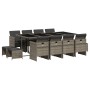 Set comedor de jardín con cojines 13 pzas ratán sintético gris de , Conjuntos de jardín - Ref: Foro24-3210620, Precio: 761,28...