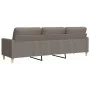 Sofá de 3 plazas de tela gris taupe 210 cm de , Sofás - Ref: Foro24-4007421, Precio: 320,12 €, Descuento: %