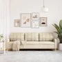 Sofá de 3 plazas de tela color crema 210 cm de , Sofás - Ref: Foro24-4007416, Precio: 307,79 €, Descuento: %