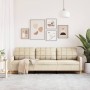 Sofá de 3 plazas de tela color crema 210 cm de , Sofás - Ref: Foro24-4007416, Precio: 314,30 €, Descuento: %