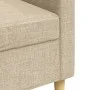 Sofá de 3 plazas de tela color crema 210 cm de , Sofás - Ref: Foro24-4007416, Precio: 307,79 €, Descuento: %
