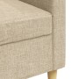 Sofá de 3 plazas de tela color crema 210 cm de , Sofás - Ref: Foro24-4007416, Precio: 314,30 €, Descuento: %