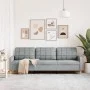 Sofá de 3 plazas de tela gris claro 210 cm de , Sofás - Ref: Foro24-4007414, Precio: 269,08 €, Descuento: %