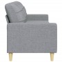 Sofá de 3 plazas de tela gris claro 210 cm de , Sofás - Ref: Foro24-4007414, Precio: 275,84 €, Descuento: %