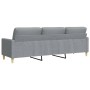 Sofá de 3 plazas de tela gris claro 210 cm de , Sofás - Ref: Foro24-4007414, Precio: 275,84 €, Descuento: %