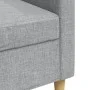 Dreisitziges Sofa aus hellgrauem Stoff, 210 cm. von , Sofas - Ref: Foro24-4007414, Preis: 269,08 €, Rabatt: %