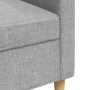 Sofá de 3 plazas de tela gris claro 210 cm de , Sofás - Ref: Foro24-4007414, Precio: 275,84 €, Descuento: %