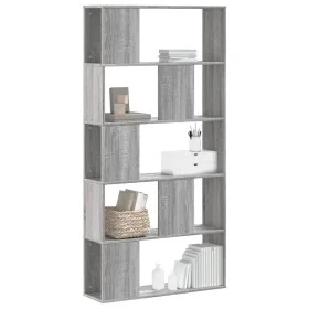 Librería de 5 niveles madera gris Sonoma 80,5x23,5x162,5 cm de , Librerías y estanterías - Ref: Foro24-852776, Precio: 81,48 ...
