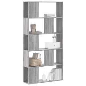 Librería de 5 niveles madera gris Sonoma 80,5x23,5x162,5 cm de , Librerías y estanterías - Ref: Foro24-852776, Precio: 82,74 ...